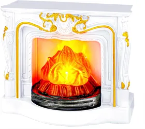 1: 12 Scale Mini House Furniture and Accessories White Miniature Fireplace Mini Resin Fireplace Mini Furniture for Mini House Decoration