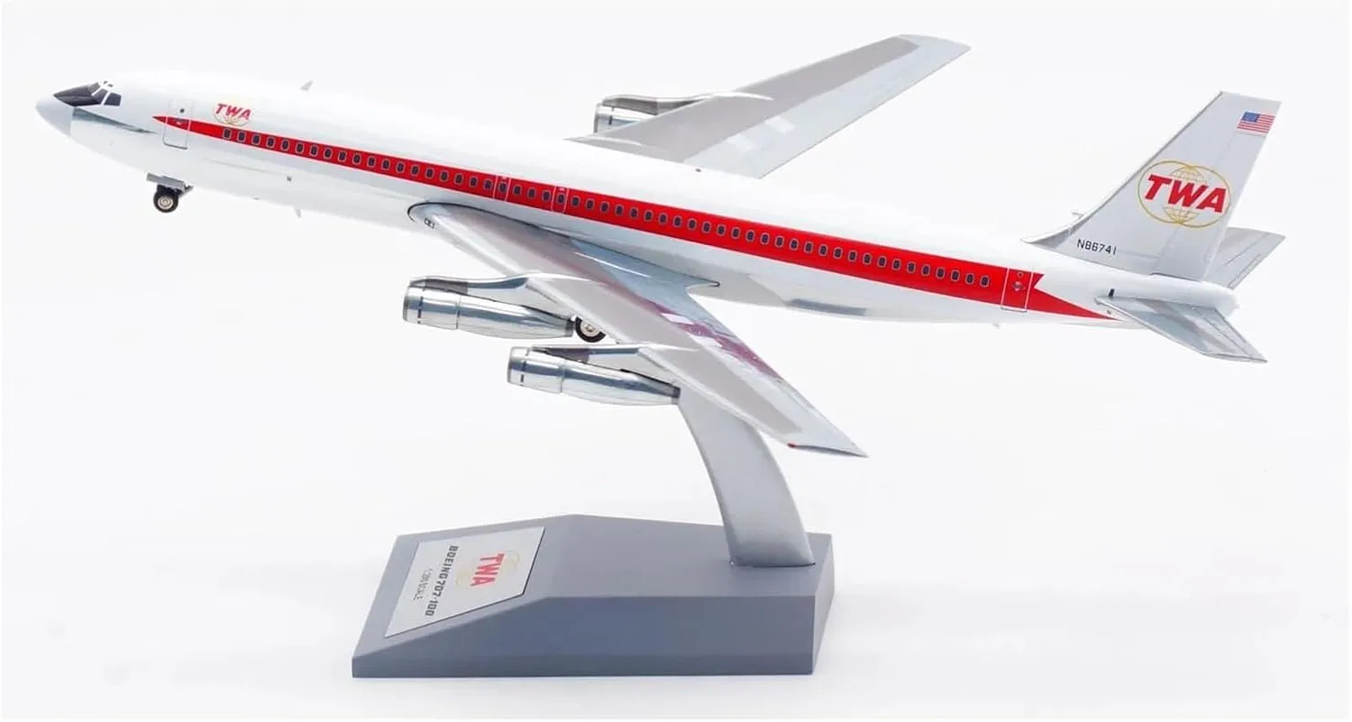 1 200 for Trans World Airline TWA Boeing B707-100 Simulated Airliner Model Hand-Figure Ornaments Miniatures Set