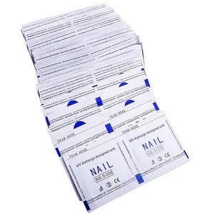 100 Pcs Quick Gel Polish Remover Bags Pads Foil Makeup Nail Art Cleaner Flimikun