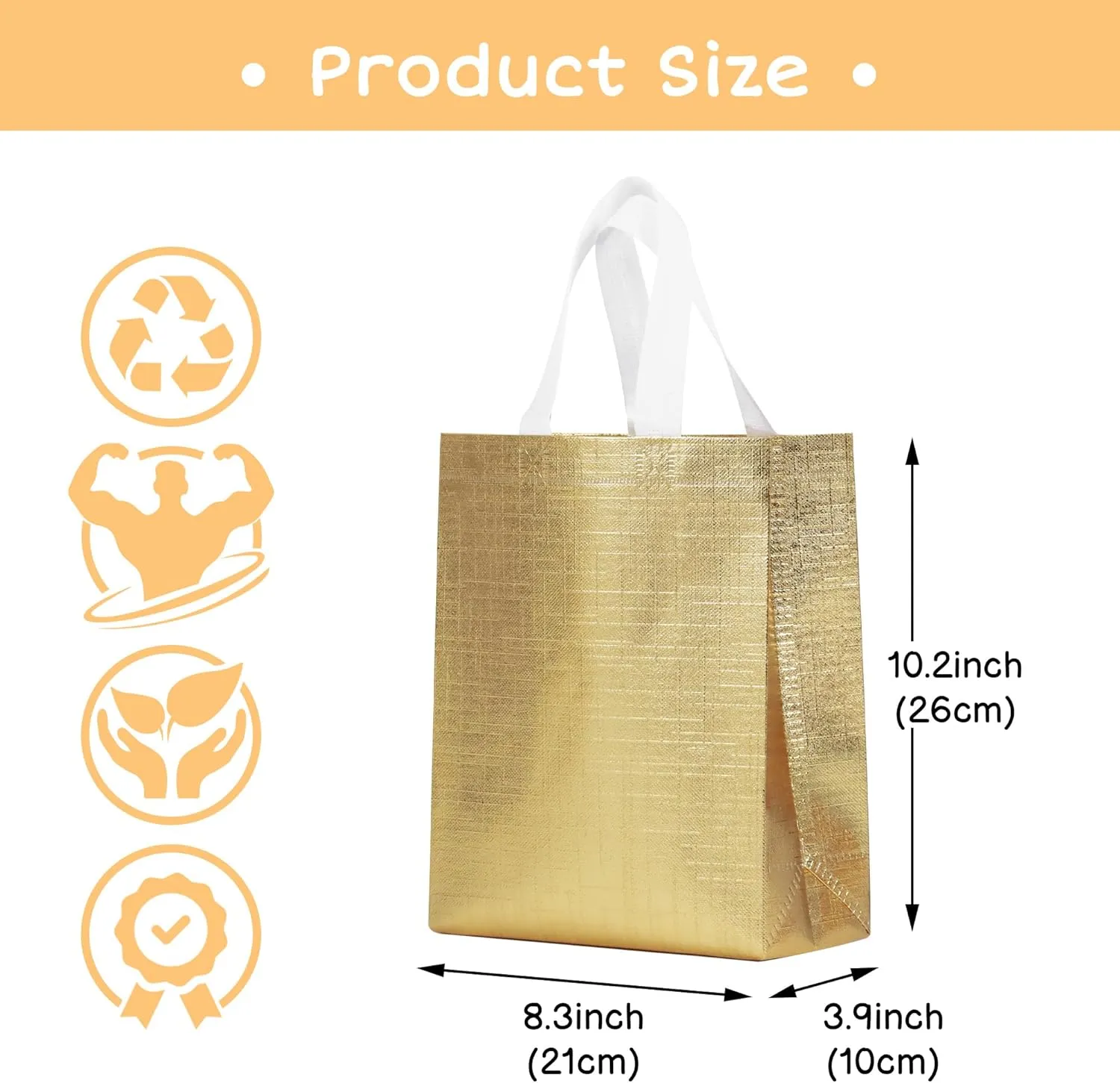 16 Pcs Mixcolor Small Gift Bags Set with Cardboard Bases, Glossy Reusable Party Goodie Bags for Birthday, Wedding, Christmas, Parties- Blue, Rose Gold, Pink, Gold