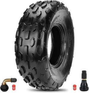 19x7-8 Mini Bike Knobby Tires Compatible with Baja Warrior MB165 MB200 Coleman CT200U BT200X Axis M200 Trailmaster Massimo Coolster 110cc 125cc ATV Quad 4 Wheeler UTV Go Kart Replacement Parts