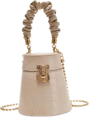 1Pc Alligator Pattern Messenger Bag Fashionable Bucket for Everyday Wear Travel Shopping Versatile Shoulder Bag
