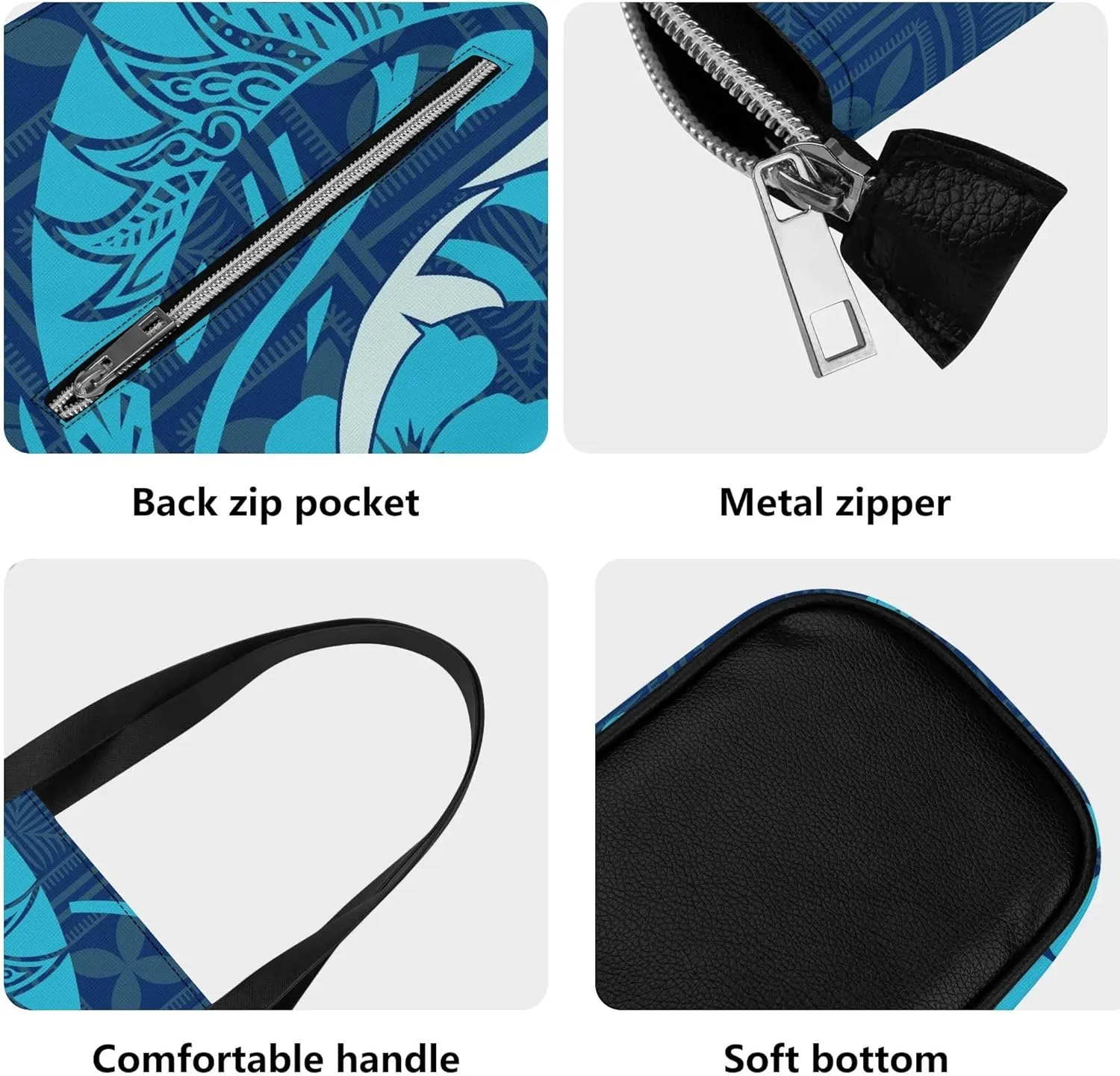 2 Piece Shoulder Bag & Purse Samoa Tribal Print Custom Women'S Tote Polynesian Women'S Bag
