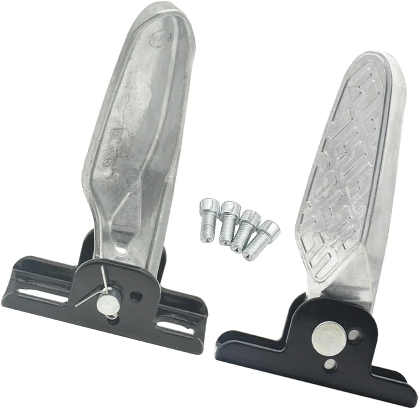 2 Pieces Bike Rear Pedals Folding Bike Pegs Nonslip Foot Plates for BMX Electric Bicycle