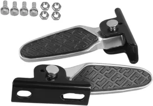 2 Pieces Electric Bike Pedals Foldable Foot Pegs Aluminum Alloy Anti Slip Scooter Pedals for Mountain Bike (Pack of 2)