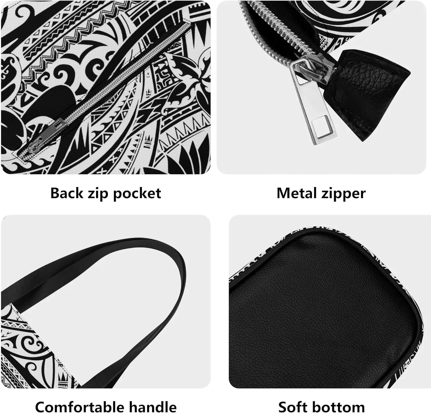 2025 New Polynesian Women'S Handbag And Purse Samoa Hawaii Fiji Islands Art Women'S Bag 2 Piece Set
