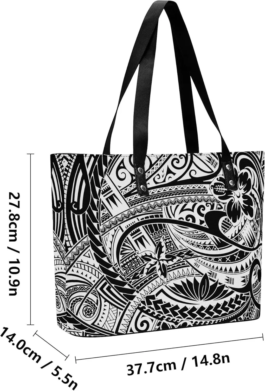 2025 New Polynesian Women'S Handbag And Purse Samoa Hawaii Fiji Islands Art Women'S Bag 2 Piece Set