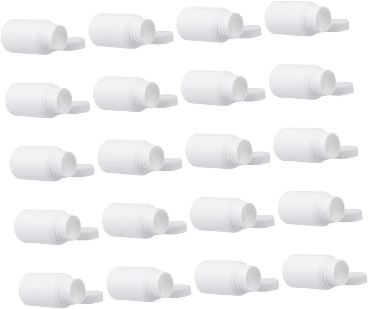 20pcs Portable Pill Container Travel Friendly Bottles for Compact Design for and Organization for Home Go Use
