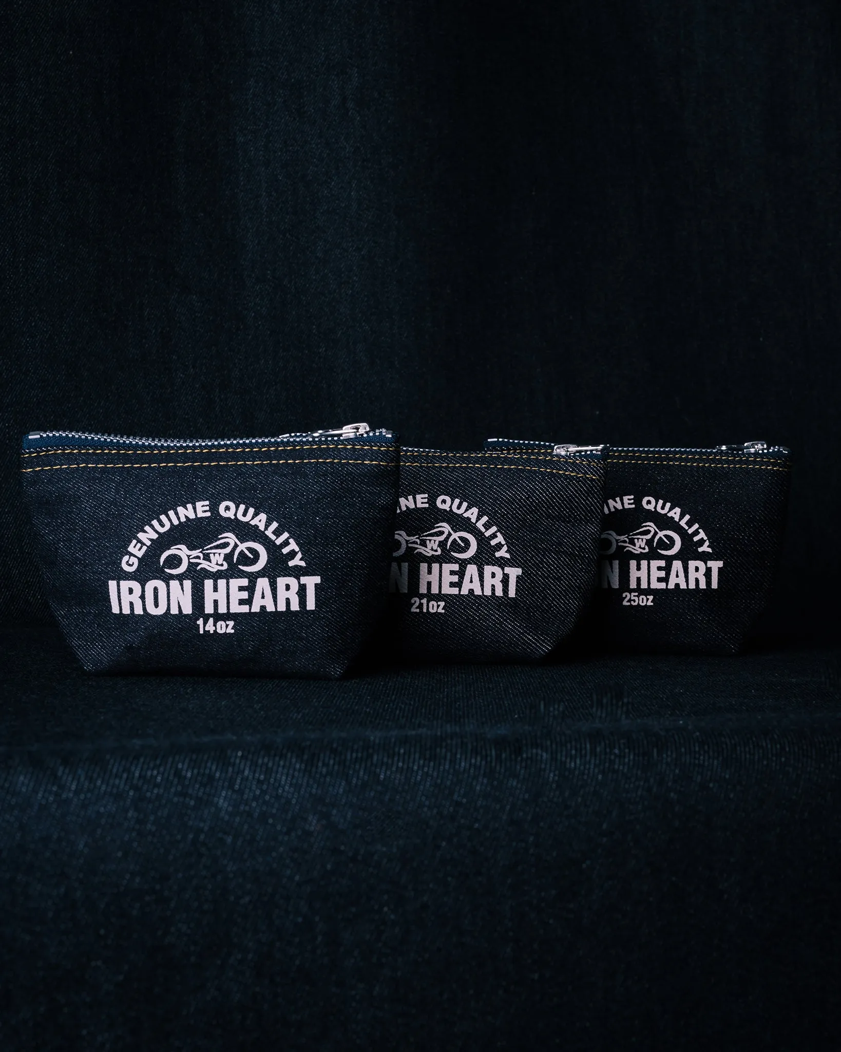 21oz Selvedge Denim Zip-Up Pouch