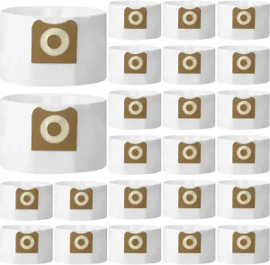 24 Pack Dust Bags Replacement for Workshop Dust Collection Filter Bags Compatible with VF3501 3-4.5 Gallon Vacuums Wet/dry Vac Bags High Efficiency Vacuum Bags