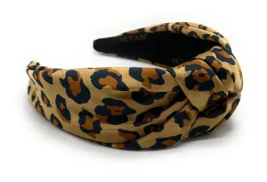 2.5 Inches Leopard Knot Headbands for Women Brown Get Compliments. Head bands for Women's Hair are Chic. Knotted is a Fashion Designer Head band