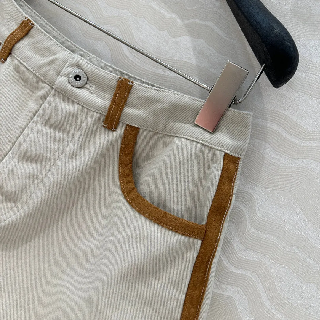 25 new contrast color hemming denim jacket   same style denim shorts