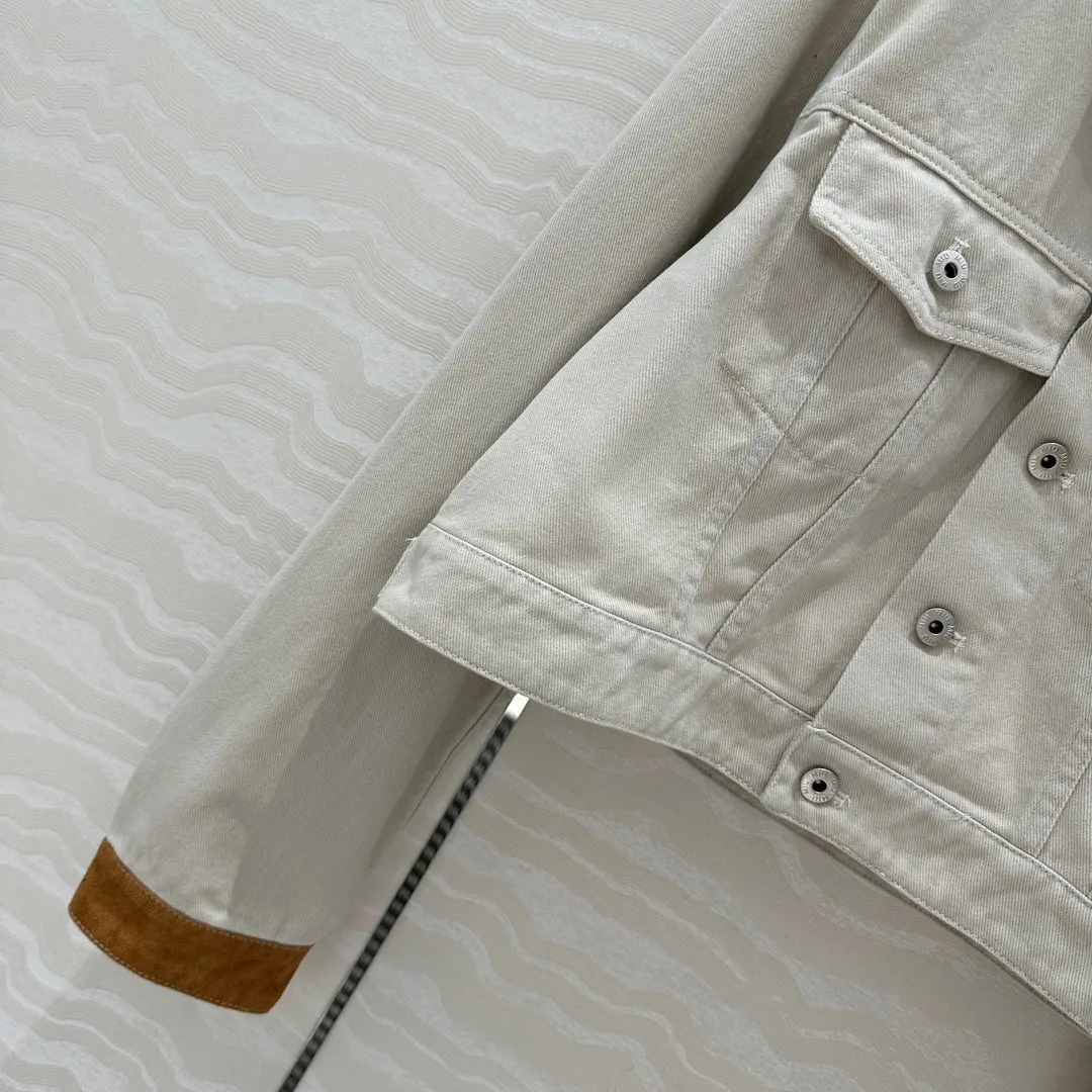 25 new contrast color hemming denim jacket   same style denim shorts