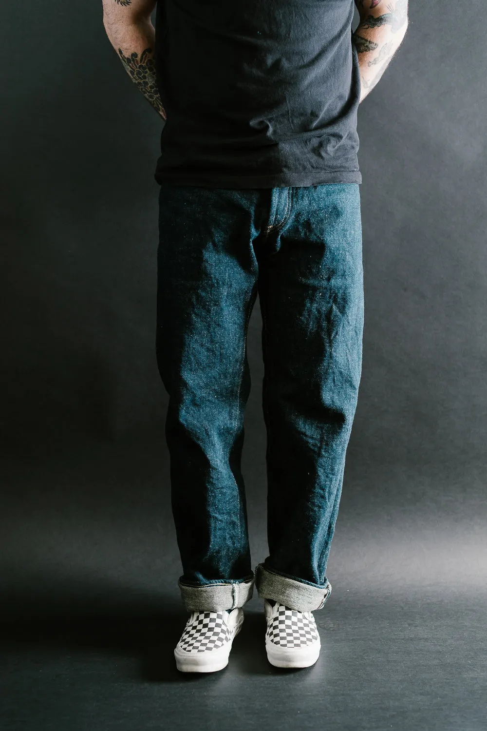 266ZR-KABEG - 20oz "Secret Kabuki Kakishibu Beige" Selvedge Denim - Relax Straight Fit