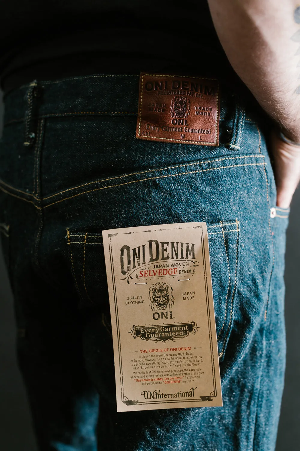 266ZR-KABEG - 20oz "Secret Kabuki Kakishibu Beige" Selvedge Denim - Relax Straight Fit