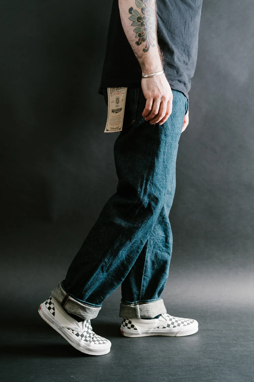 266ZR-KABEG - 20oz "Secret Kabuki Kakishibu Beige" Selvedge Denim - Relax Straight Fit