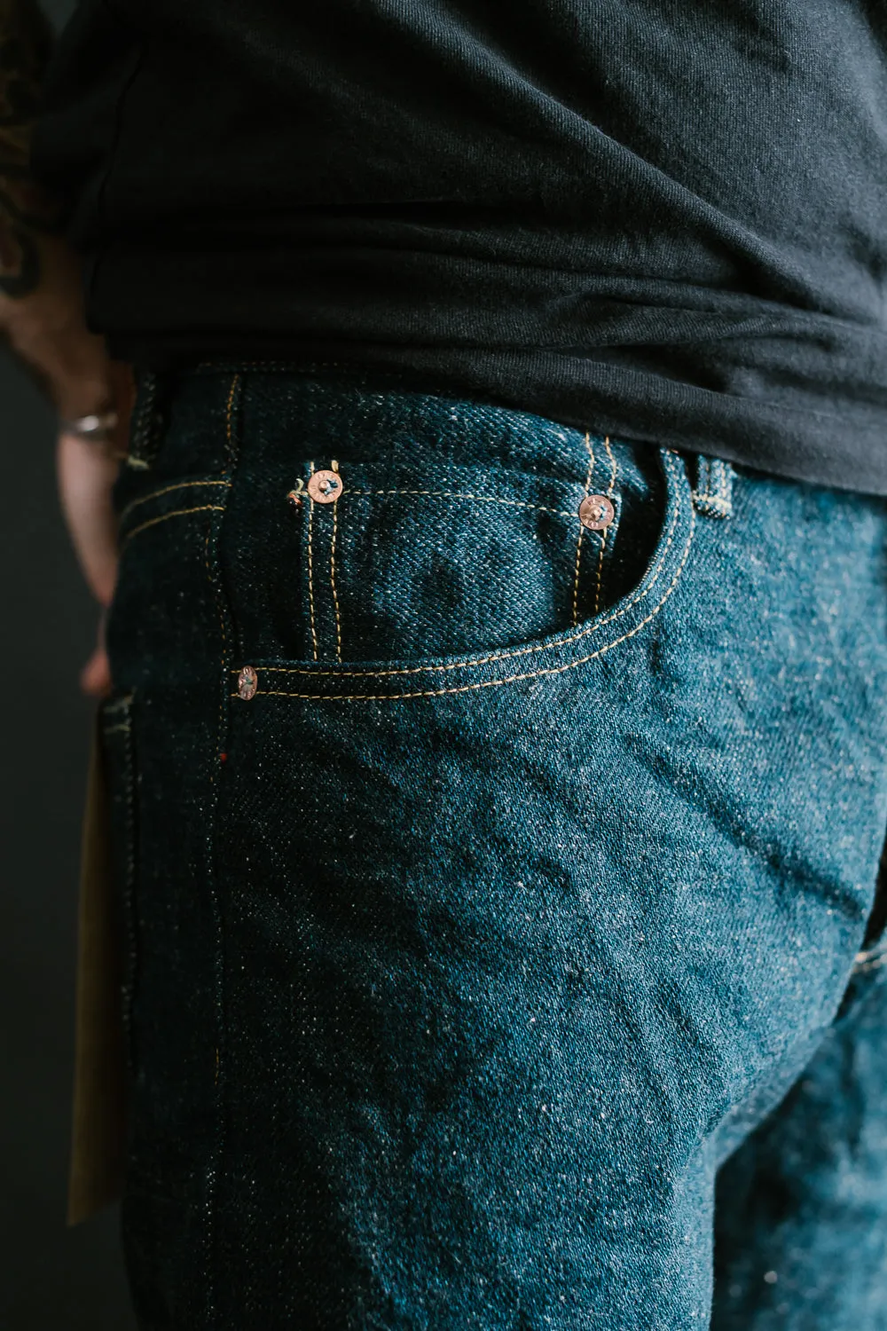266ZR-KABEG - 20oz "Secret Kabuki Kakishibu Beige" Selvedge Denim - Relax Straight Fit
