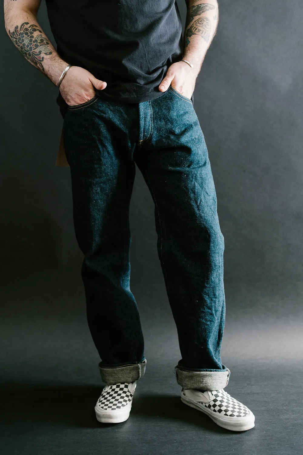 266ZR-KABEG - 20oz "Secret Kabuki Kakishibu Beige" Selvedge Denim - Relax Straight Fit