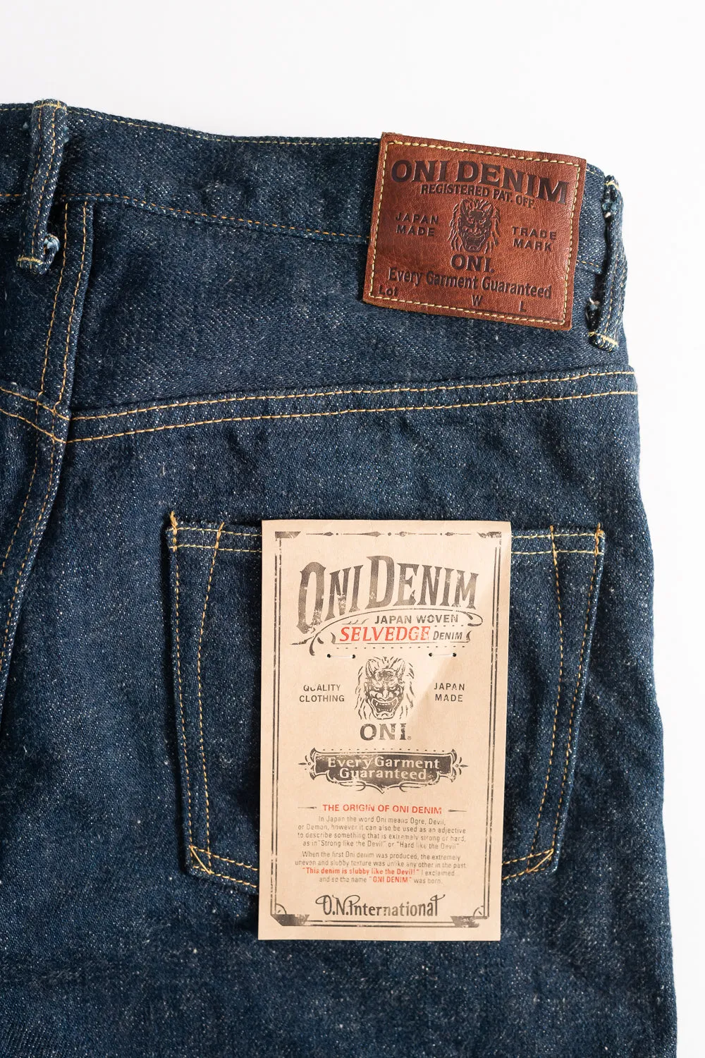 266ZR-KABEG - 20oz "Secret Kabuki Kakishibu Beige" Selvedge Denim - Relax Straight Fit