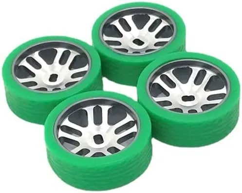 284131 K989 Iw04m Mosquito Car 1/28 RC Car, Metal Upgraded Racing Wheels & Pattern Soft Tire Skin, Candy Color Tire Skin ( Color : Green )