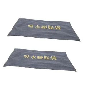 2pcs Water Activated Flood Barriers Canvas Material Sandbags for Home Driveway and Basement Protection