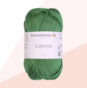 3 Skein SMC Catania Originals Cotton Yarn, Total 5.28 Oz. 100% Cotton, Each 1.76 Oz (50g) / 136 Yrds (125 m), Fine-Sport 2 (9801210-00412 - Green, 3 Pack)