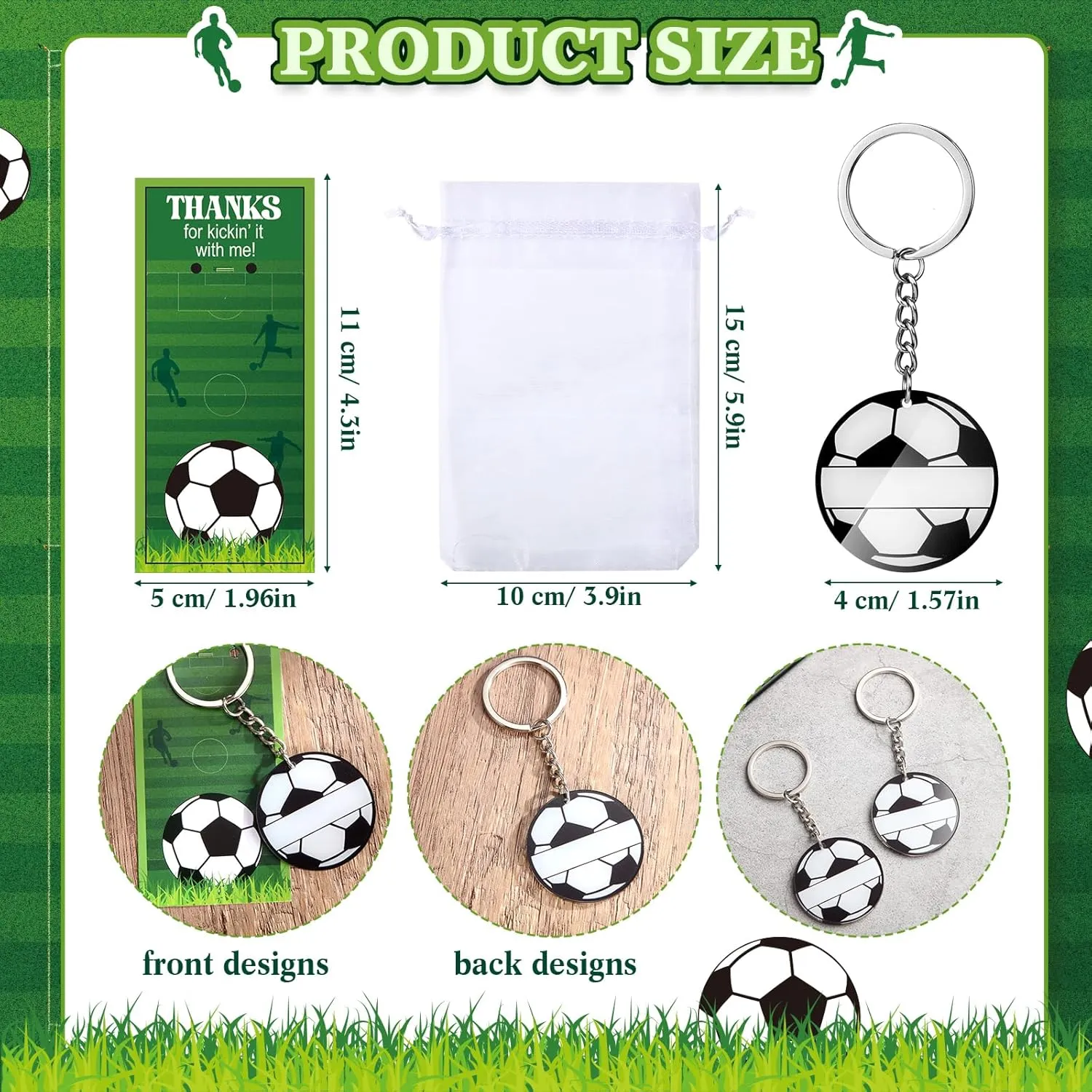30 Sets Sport Team Party Favors Acrylic DIY Name Keychains Soccer Softball Baseball Keychain Gift for Birthday Party Reward