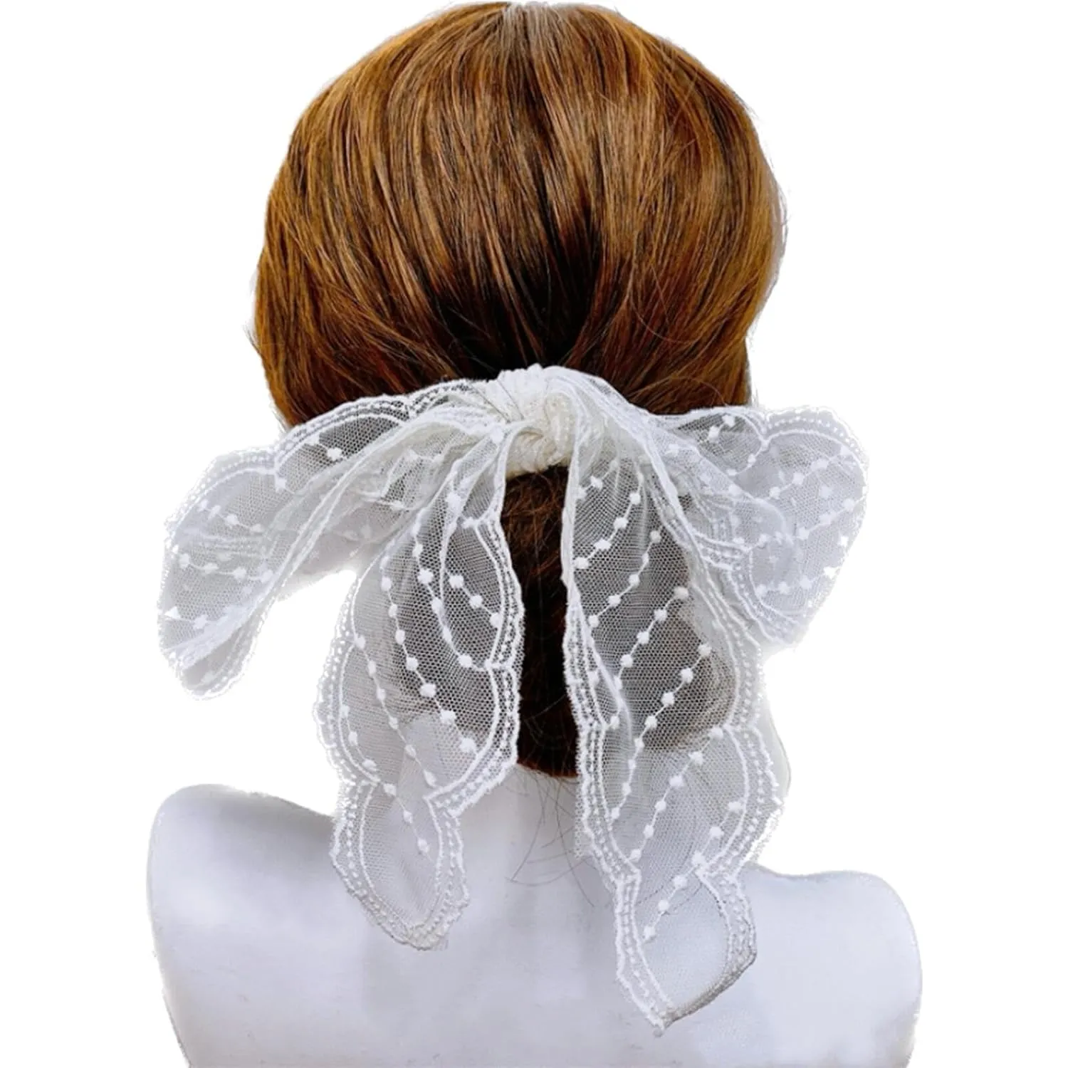 3pcs Lace Headscarf Hair Scarf, Neckscarf Handbag Handle Wrap Ribbon Scarf Neckerchief