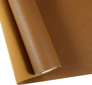 53.9x16.9 Inch Clay Brown Upholstery Faux Leather Fabric Vinyl Rolls for Furniture Cover Reupholster Sofa Chairs Cushiones Earrings Hair Bows Decorations