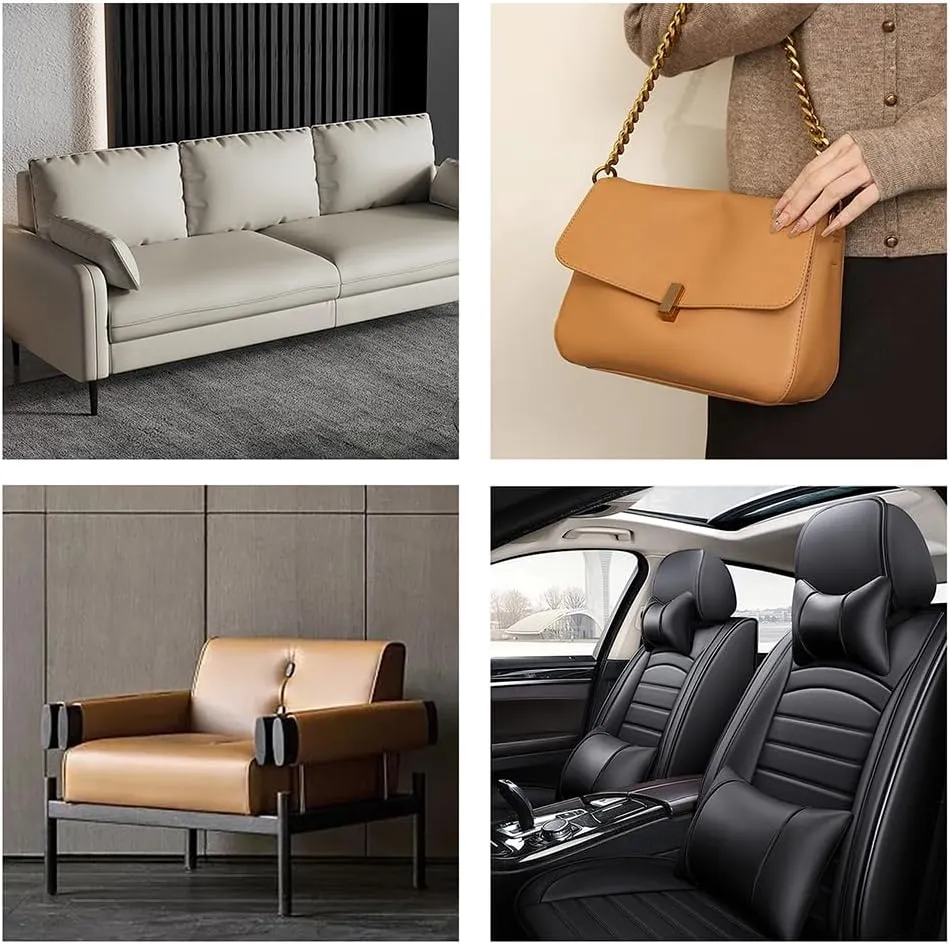 53.9x16.9 Inch Clay Brown Upholstery Faux Leather Fabric Vinyl Rolls for Furniture Cover Reupholster Sofa Chairs Cushiones Earrings Hair Bows Decorations