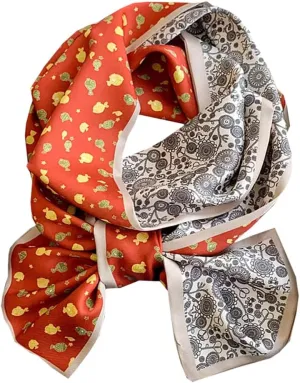59" Long Silk Like Scarf Fashion Hair Head Scarf for Women Satin Head Hair Handbag Scarf Belt Purse Accessories…