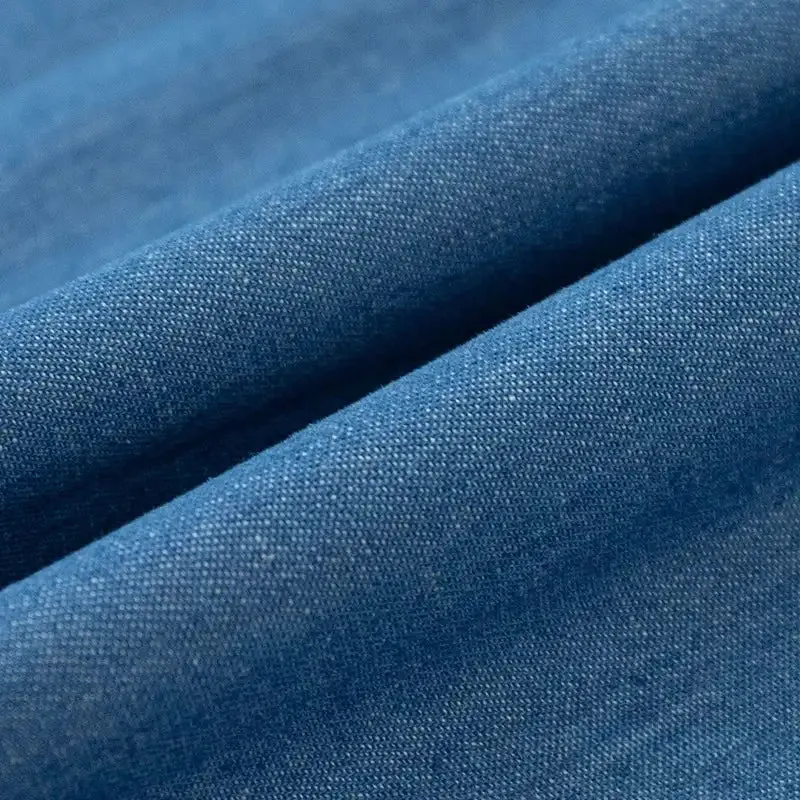 6oz Washed Denim Fabric By The Yard|Soft Cotton Denim Material|Blue Jeans Material