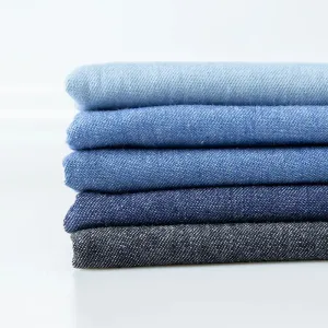 6oz Washed Denim Fabric By The Yard|Soft Cotton Denim Material|Blue Jeans Material