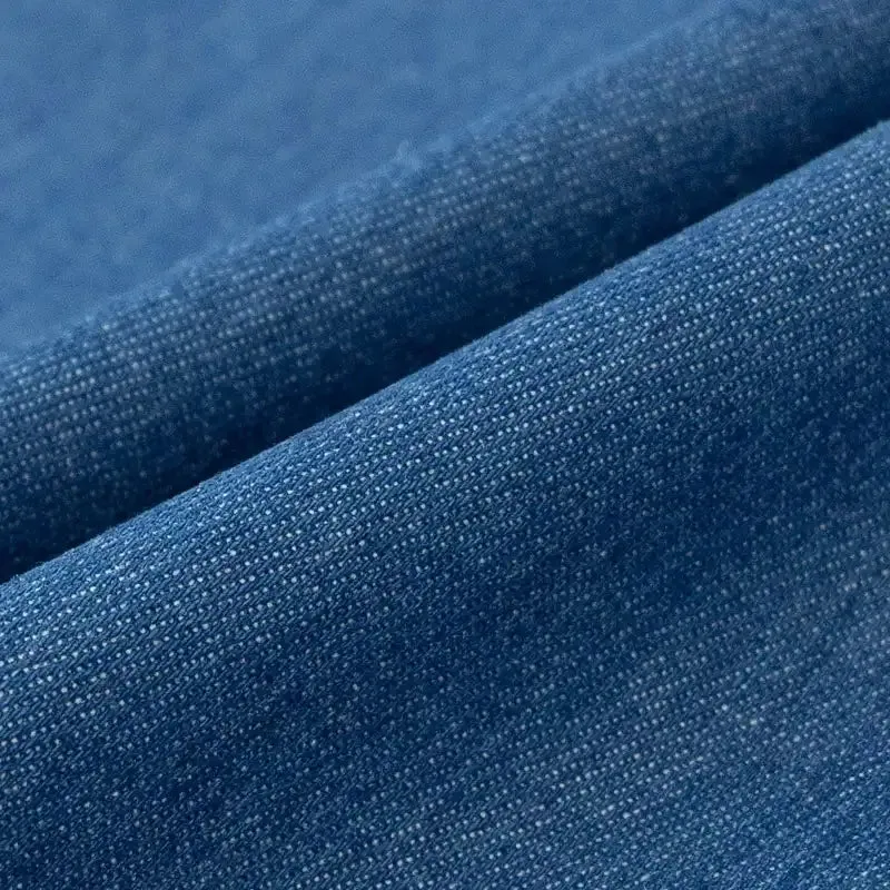 6oz Washed Denim Fabric By The Yard|Soft Cotton Denim Material|Blue Jeans Material
