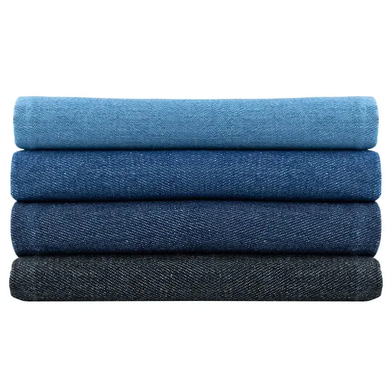 6oz Washed Denim Fabric By The Yard|Soft Cotton Denim Material|Blue Jeans Material