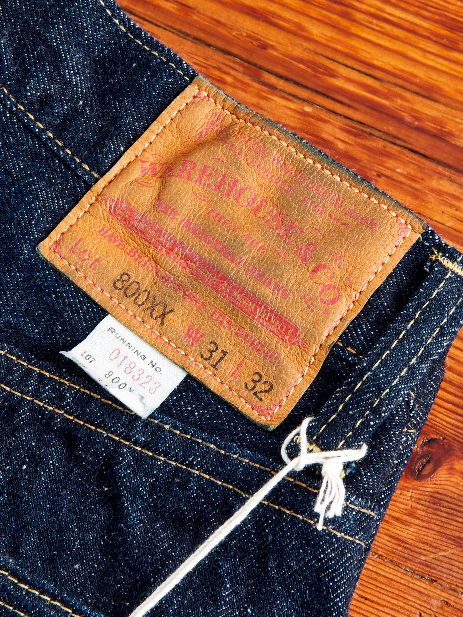 800XX 14.5oz Rinsed Selvedge Denim - Regular Straight Fit