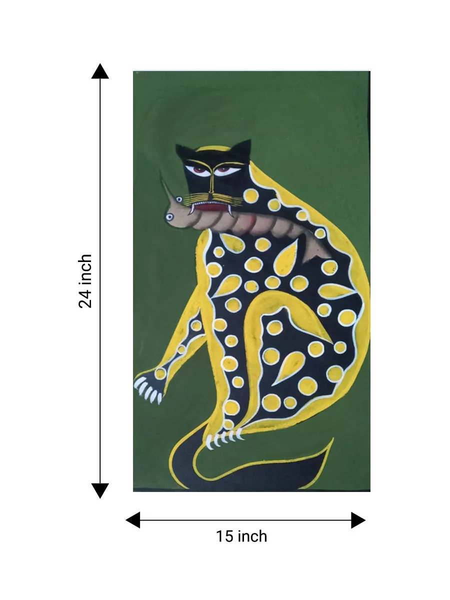 A Cat in Kalighat by Uttam Chitrakar