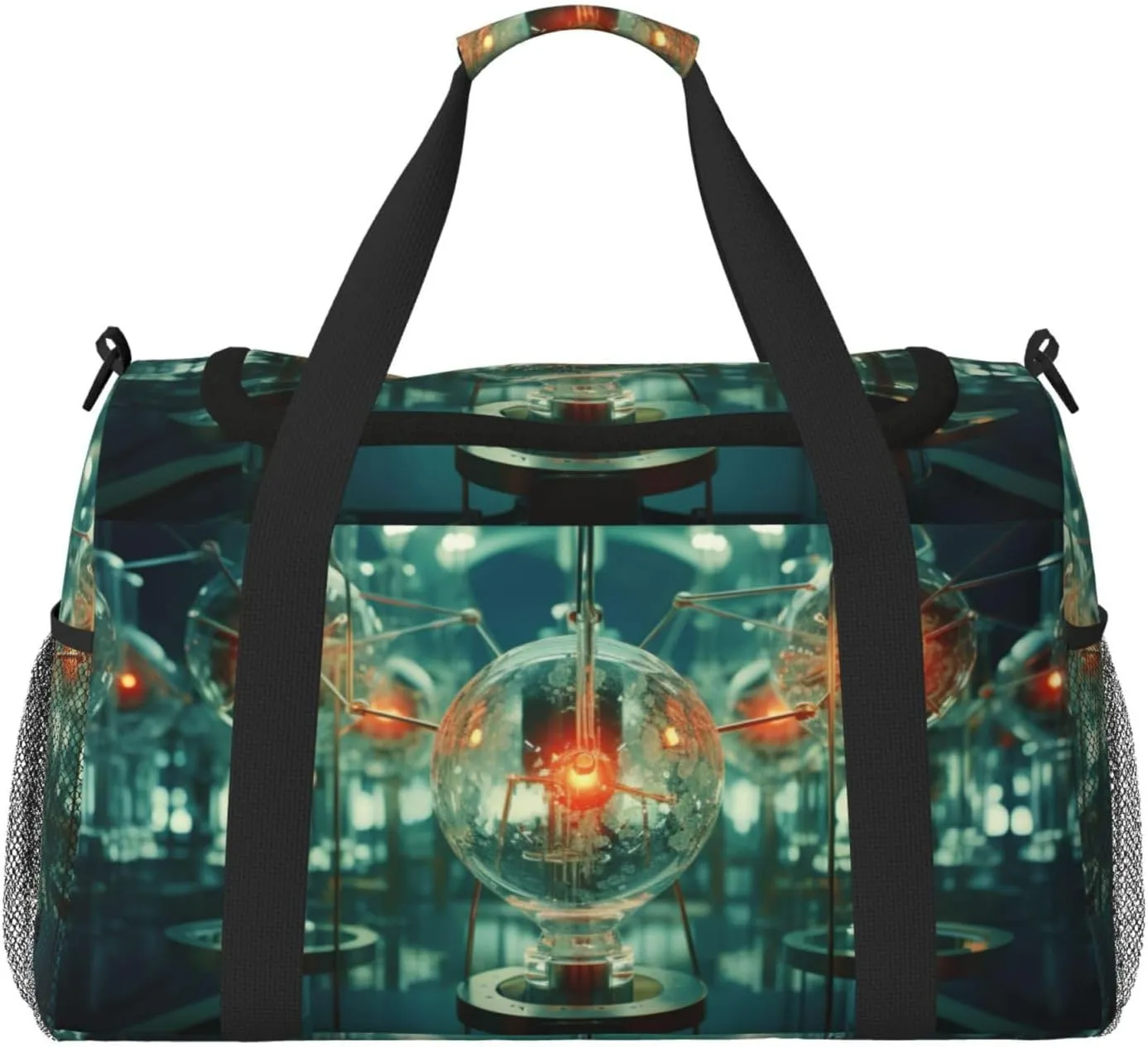 abstraction biology chemistry4 print Overnight Bags for Women and Men Shoulder Bag Carry On Bag for Traveling Travel Essentials