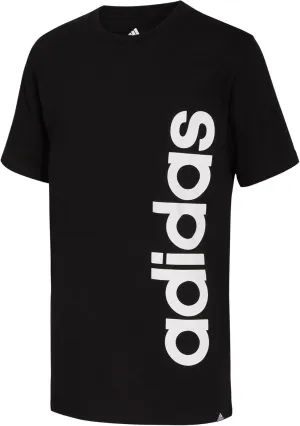 adidas Boys' Short Sleeve Cotton Jersey Logo T-Shirt Tee