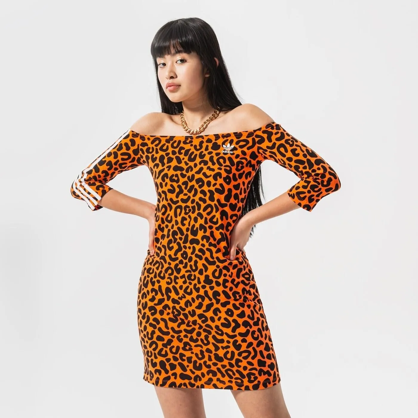 adidas Originals Womens Leopard Print Dress