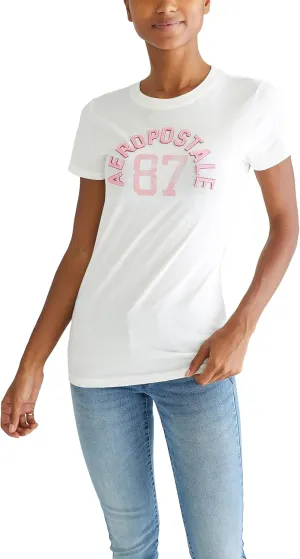 AEROPOSTALE Women's Arch Short Sleeve Graphic Tee