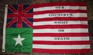 AES 3x5 Embroidered Sewn Baker's San Felipe Synthetic Cotton Flag 3'x5' w/Clips