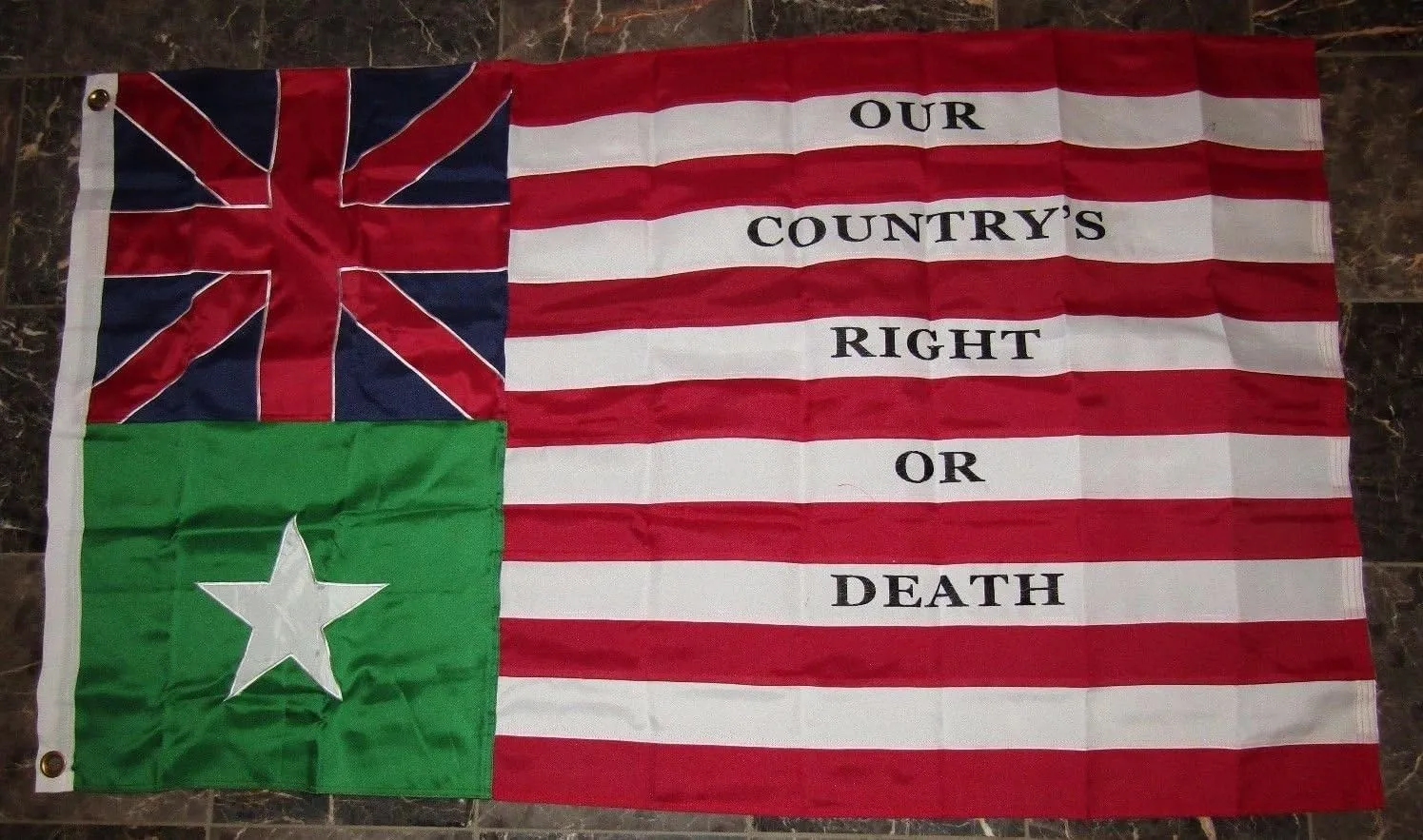 AES 3x5 Embroidered Sewn Baker's San Felipe Synthetic Cotton Flag 3'x5' w/Clips