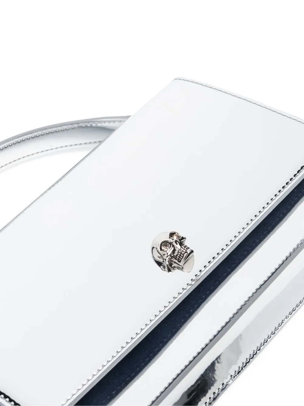 Alexander Mc Queen Skull Metallic Effect Crossbody Bag