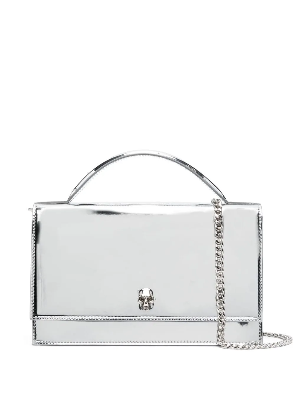 Alexander Mc Queen Skull Metallic Effect Crossbody Bag