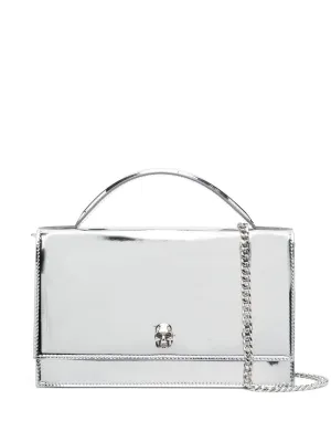 Alexander Mc Queen Skull Metallic Effect Crossbody Bag