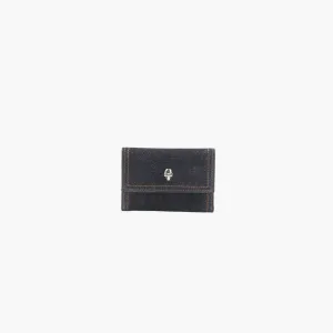 ALEXANDER MCQUEEN Denim Wallet with Skull Embellishment - Made in Italy