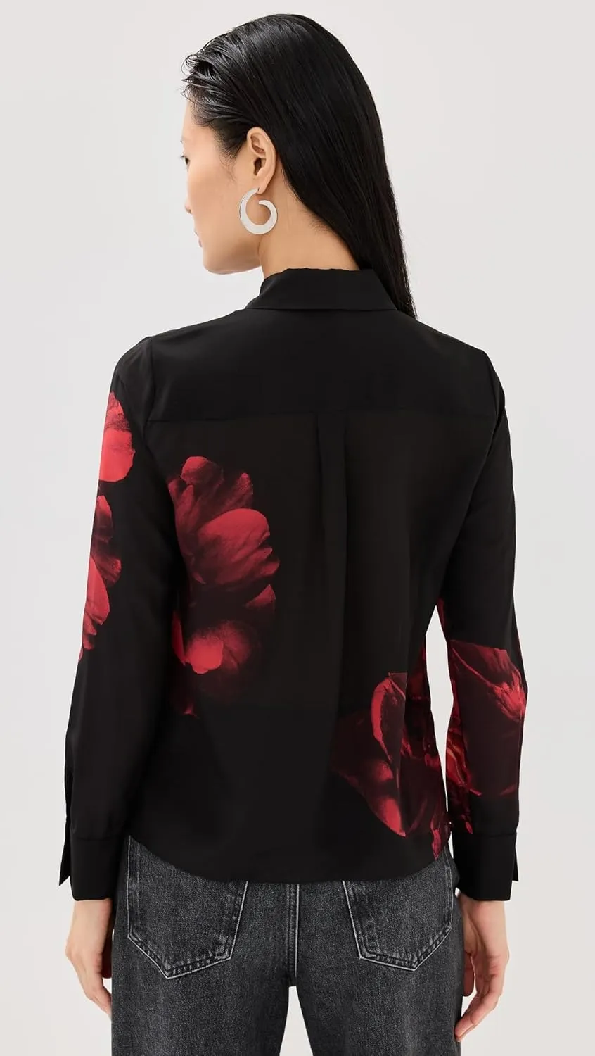 alice   olivia Women's Brady Slim Button Down Shirt