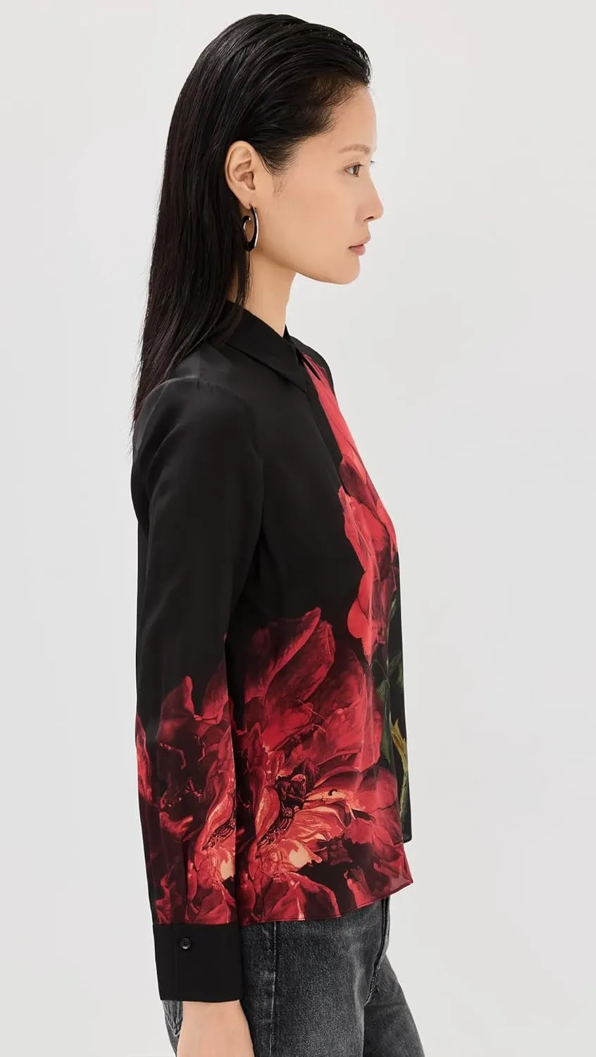 alice   olivia Women's Brady Slim Button Down Shirt