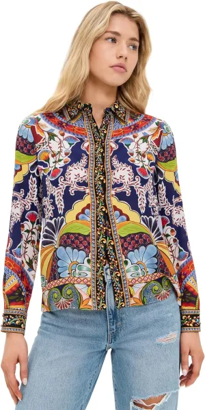 alice   olivia Women's Willa Placket Top